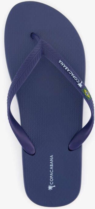 Copacabana vegan heren teenslippers zwart Zwart