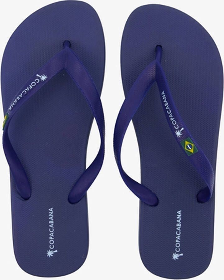 Copacabana vegan heren teenslippers zwart Zwart