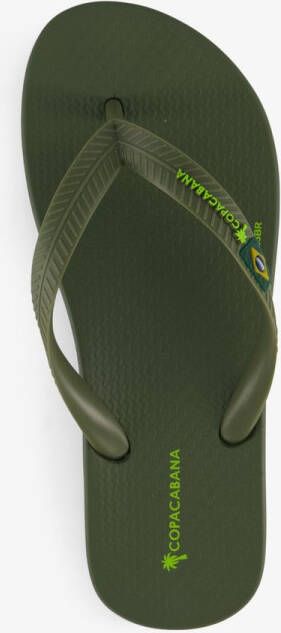 Copacabana Copcabana kinder teenslippers kaki groen