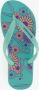 Copacabana kinder teenslippers met bloe print Blauw - Thumbnail 4