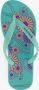 Copacabana kinder teenslippers met bloe print Blauw - Thumbnail 3
