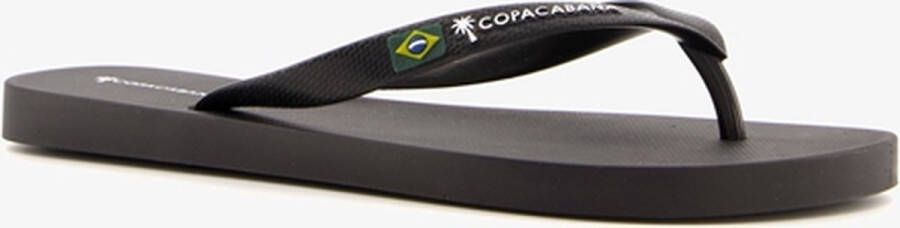 Copacabana vegan heren teenslippers zwart Zwart