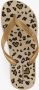 Copacabana vegan kinder teenslippers luipaardprint Goud - Thumbnail 1