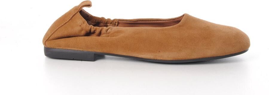 Copenhagen dames ballerina Archett suède naturel