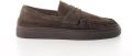 Copenhagen heren loafer Piraeus suède donkerbruin - Donkerbruin