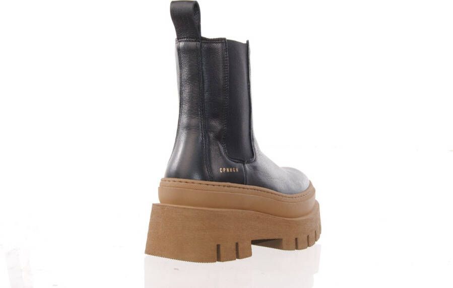 Copenhagen Shoes Dames Enkellaarzen Cph686 Vitello Zwart Steen Black Dames