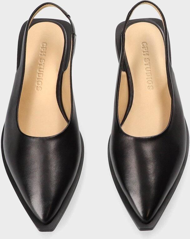 COPENHAGEN STUDIOS Slingbacks Dames Cph416 Maat: 38 Materiaal: Leer Kleur: Zwart - Foto 3