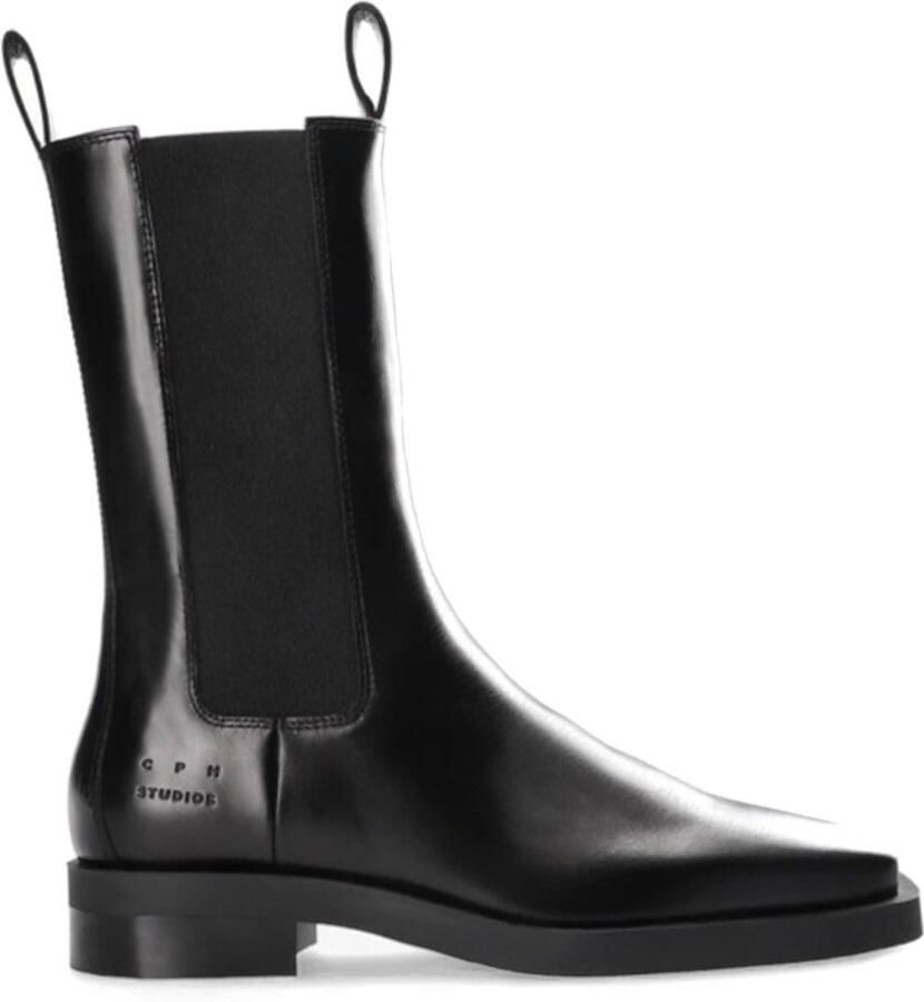 COPENHAGEN STUDIOS Chelsea Boots Dames Cph747 Maat: 41 Materiaal: Leer Kleur: Zwart - Foto 2