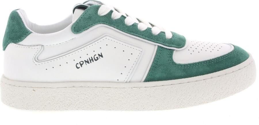 Copenhagen Studios Wit Groen Leren Dames Sneakers White Dames - Foto 2