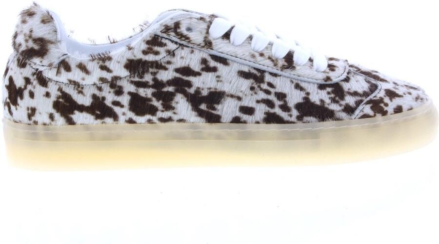 Copenhagen Studios dames sneaker Rivox koeienhuid beige bruin - Foto 2