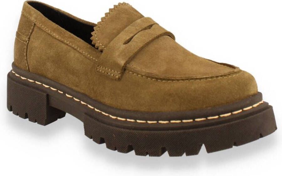 Copenhagenshoebizz Copenhagen Shoebizz Shoe Biz Copenhagen dames Violet Suede kaki - Foto 1