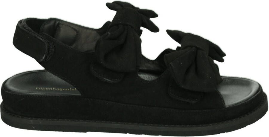 Copenhagen Shoes COME~TO~ME~SUEDE~CS8413~~~~~~~ Platte sandalenDames Sandalen Zwart