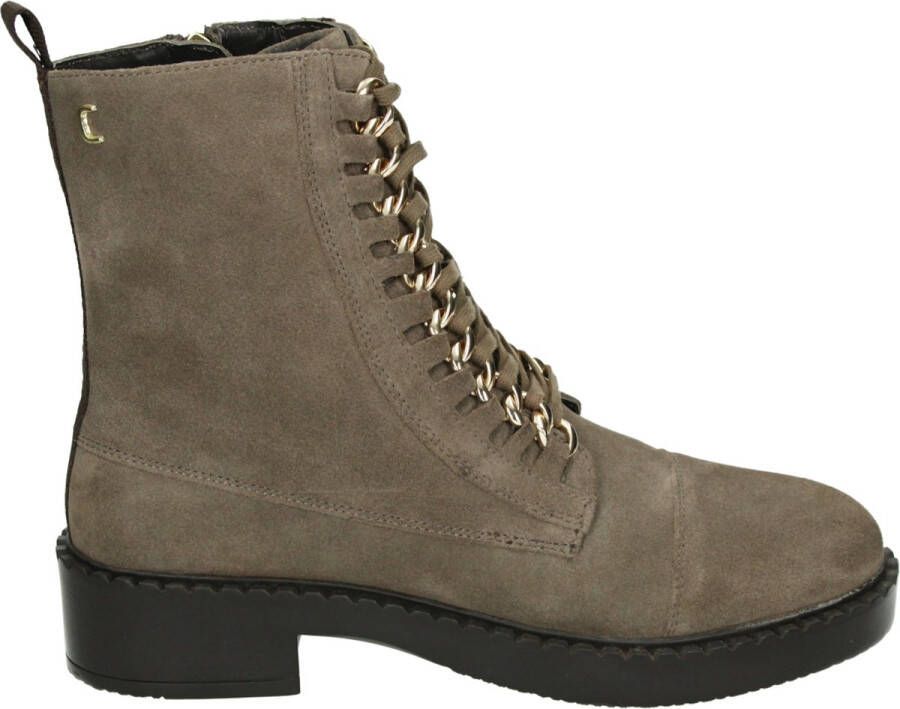 Copenhagen Shoes NEW~ROCK~SUEDE~CS8264~~~~~~~~~ Hoge sneakersVeterlaarzenDames veterschoenenDames sneakersHalf-hoge schoenen Taupe