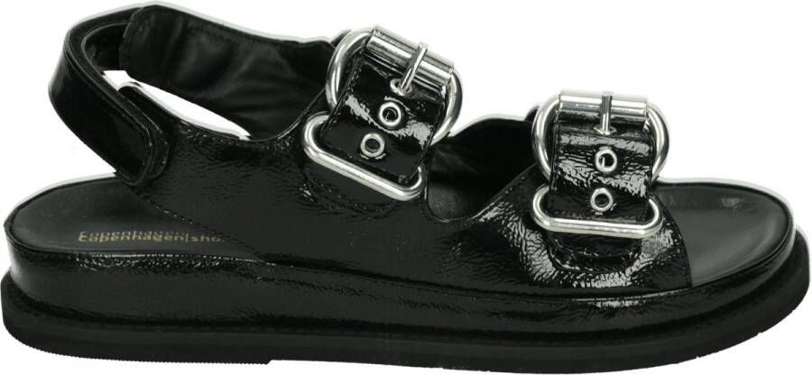 Copenhagen Shoes THE MAGICAL PATENT CS8405 Platte sandalenDames Sandalen Zwart