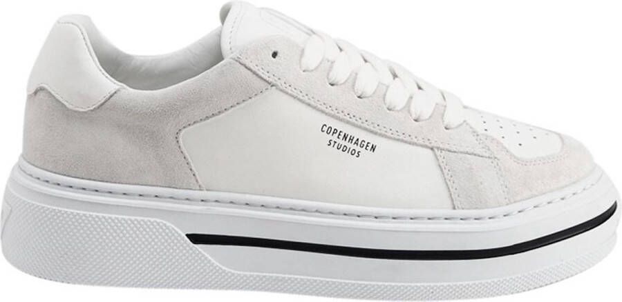 Copenhagen Shoes Cph181 Witte Sneaker Sportieve Silhouet Geborduurde Details Wit Dames