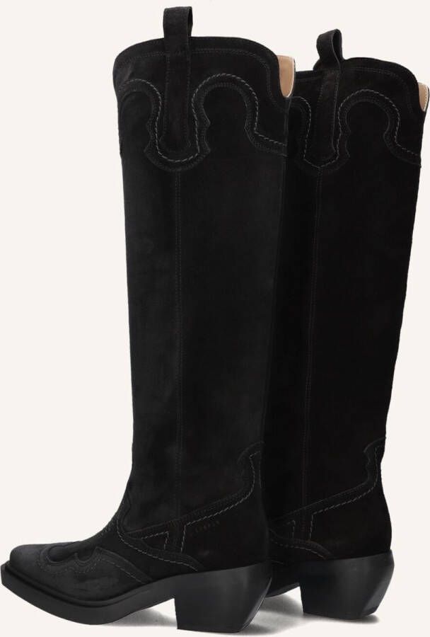 COPENHAGEN STUDIOS Cowboylaarzen Dames Cph286 Maat: 37 Materiaal: Suède Kleur: Zwart - Foto 3