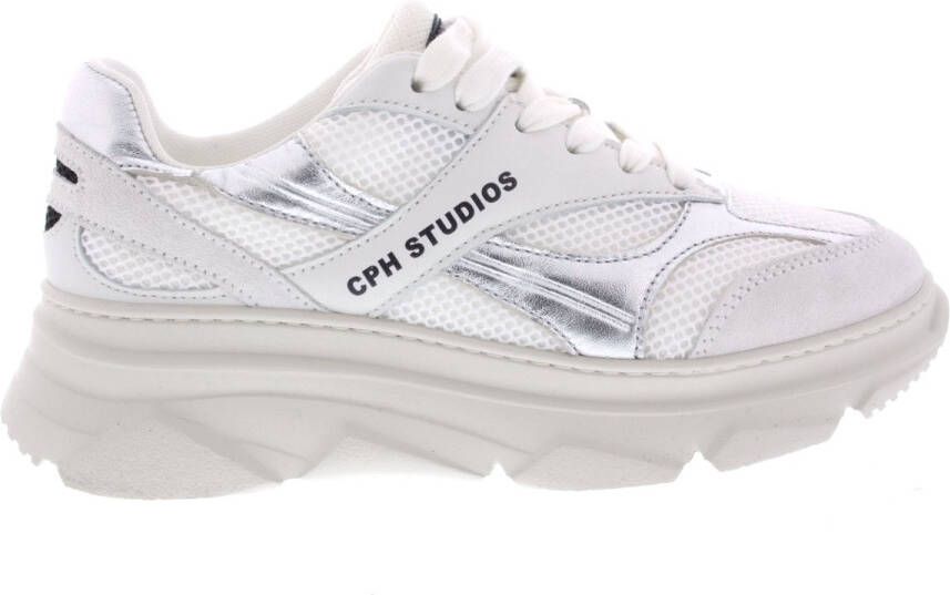 COPENHAGEN STUDIOS Lage Sneakers Dames Cph54 Maat: 38 Kleur: Wit