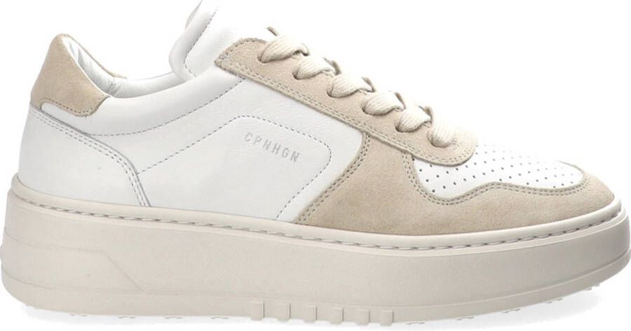 COPENHAGEN STUDIOS Lage Sneakers Dames Cph77 Maat: 41 Materiaal: Leer Kleur: Wit