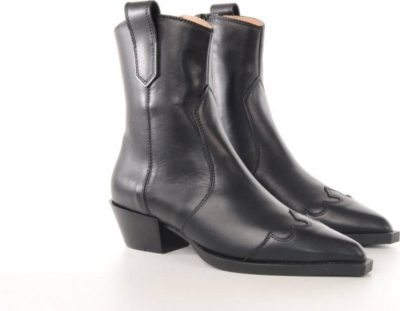 Copenhagen Shoes Zwarte Enkellaarsjes voor Dames Black Dames - Foto 1