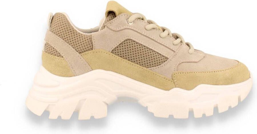 Copenhagenshoebizz Copenhagen Shoebizz Copenhagen Shoe Biz Urith dames sneaker CAMEL