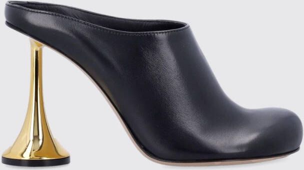 Coperni High Heel Mules Leather Upper Wo Black Flat Shoes