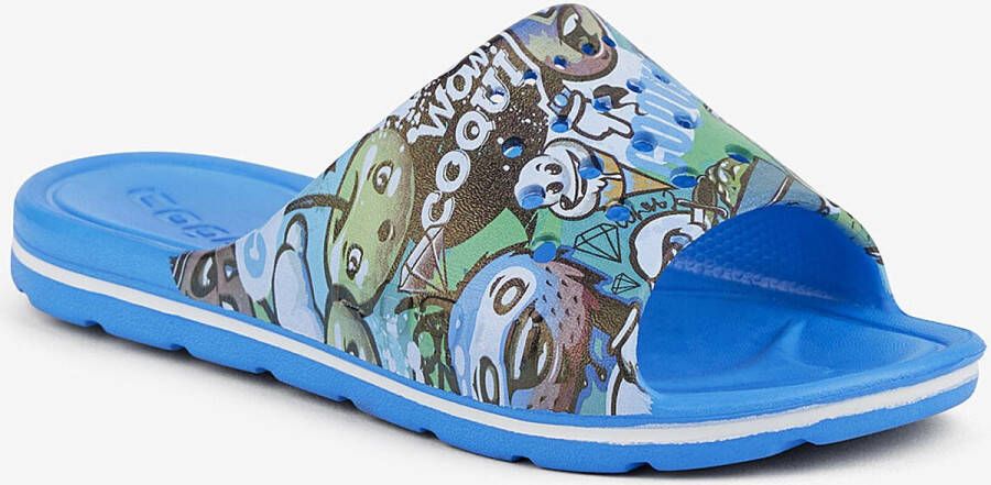 Coqui Children's slippers long 6375 sea blue