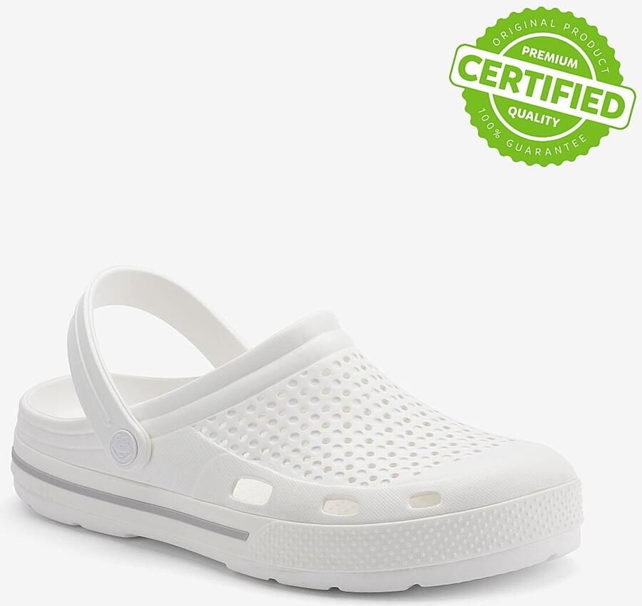 Coqui Men s clogs lindo white white khaki grey