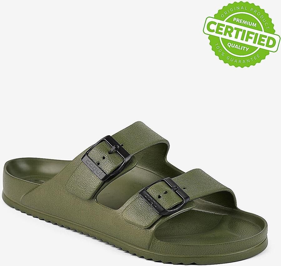 Coqui Herenslippers kong legergroen - Foto 2