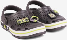 Coqui Kinderklompen lindo antraciet citrus prblm + amulet