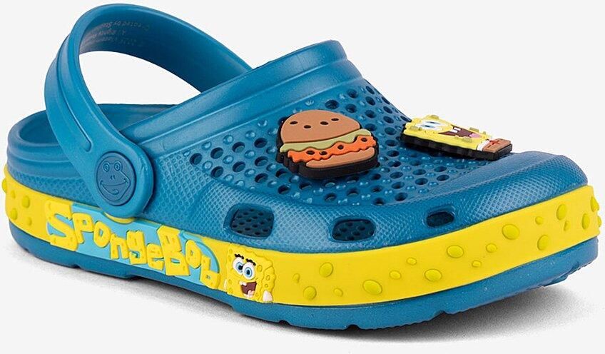 Coqui Kinderklompen lindo oceaanblauw sb geel sb spongebob + amulet