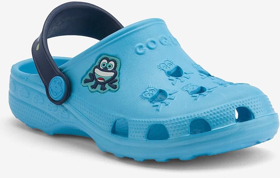 Coqui Kinderklompen little frog blauw marineblauw