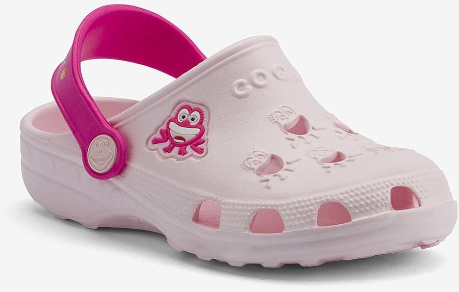 Coqui Kinderklompen little frog lichtroze lt. fuchsia