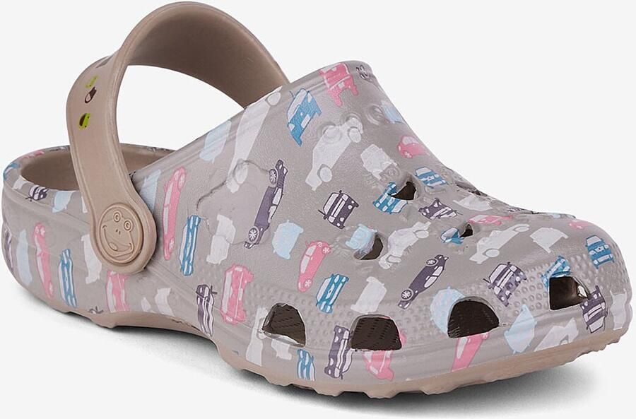 Coqui Kinderklompen little frog taupe auto's