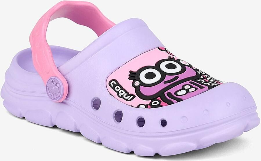 Coqui Kinderklompen stoney lt. lila dk. roze