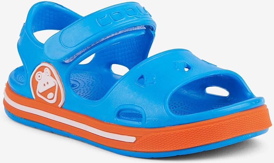 Coqui Kindersandalen FOBEE Zeeblauw Dk. Oranje