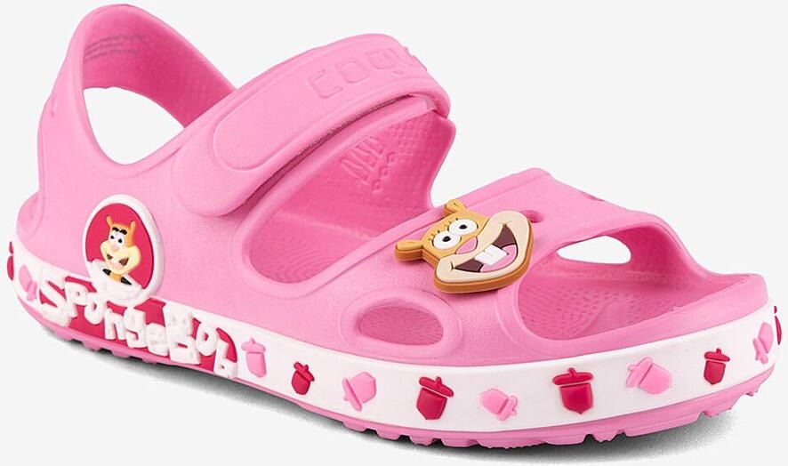 Coqui Kid s sandals yogi dk. pink white sb sandy + amulet