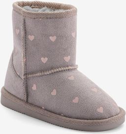 Coqui Winterlaarzen voor kinderen valenka grijze harten