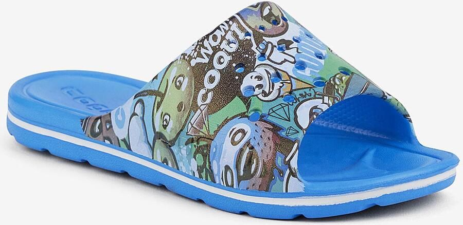 Coqui Children's slippers long 6375 sea blue