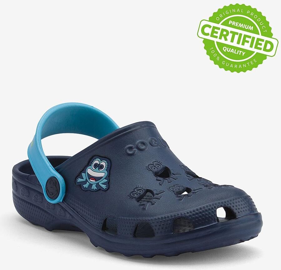 Coqui Kinderklompen little frog marine blauw