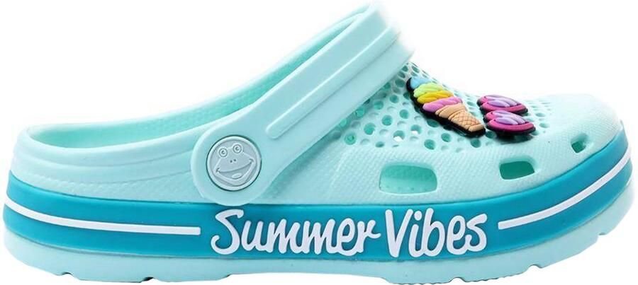 Coqui Klompen Kinderen Lindo Mintgroen-Turquoise