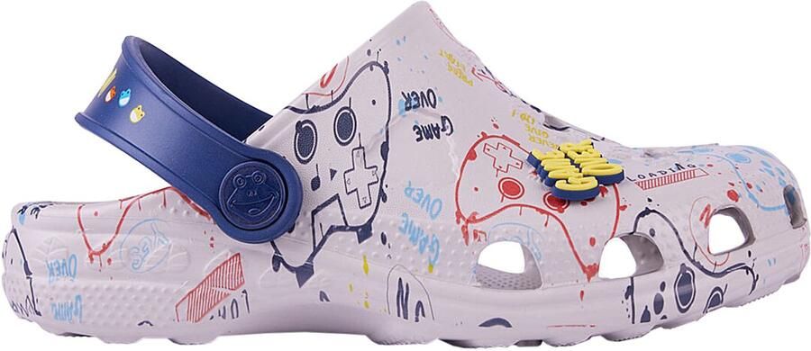 Coqui Klompen Kinderen Little Frog Game Over Grijs