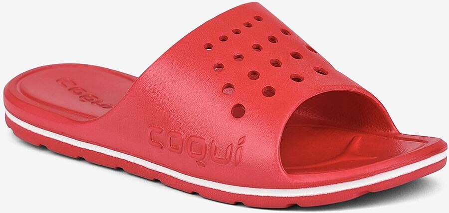 Coqui Herenslippers long rood