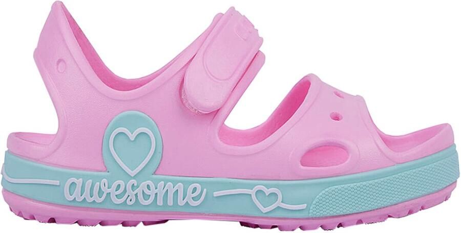 Coqui Sandalen Kinderen Yogi Roze-Mintgroen 3844A