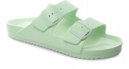 Coqui Verstelbare Schuim Slippers Groen