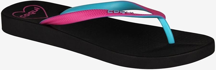 Coqui Women s flip flops kaja black magenta