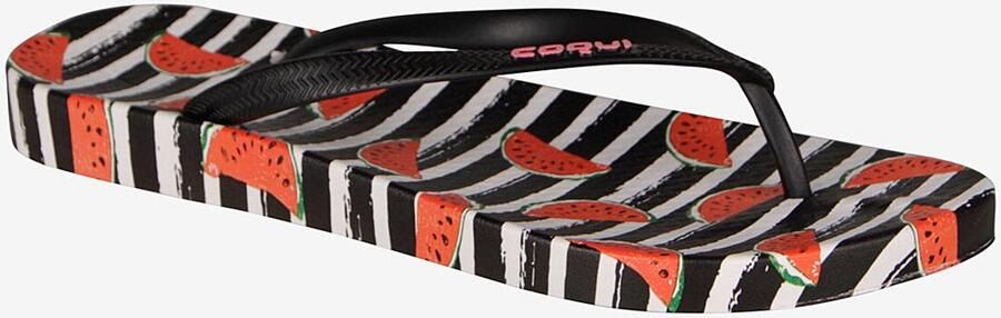Coqui Women s flip flops kaja melon stripes