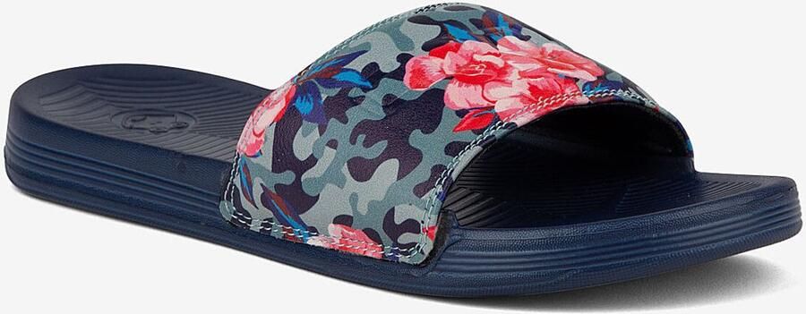 Coqui Women s slides sana navy camo roses