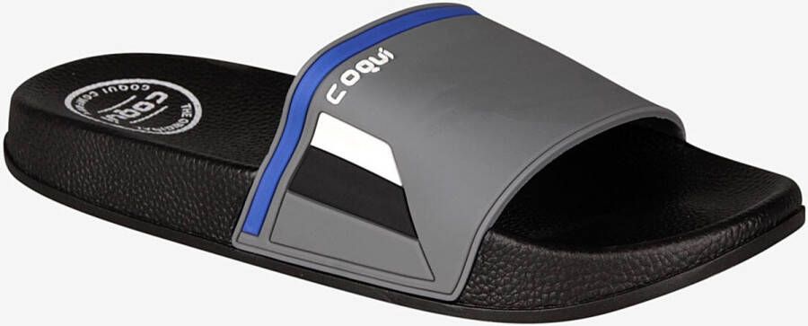 Coqui flexi heren slippers grijs tricolor
