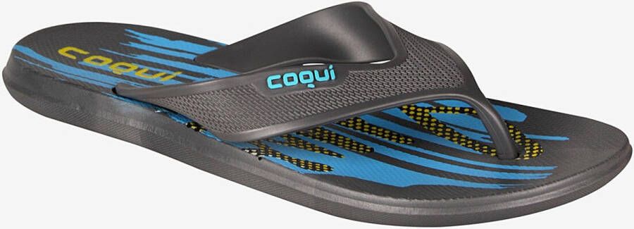 Coqui Heren slippers levi 7971 houtskool grijs