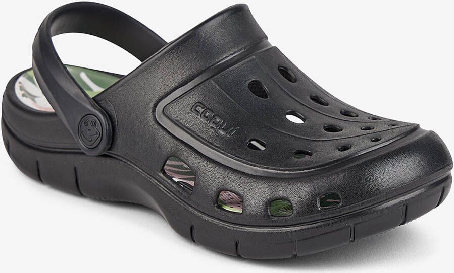 Coqui Women's Slippers Jumper 6352 Black Modern Tropical